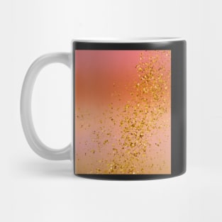 Orange Glitter Rainbow Mug